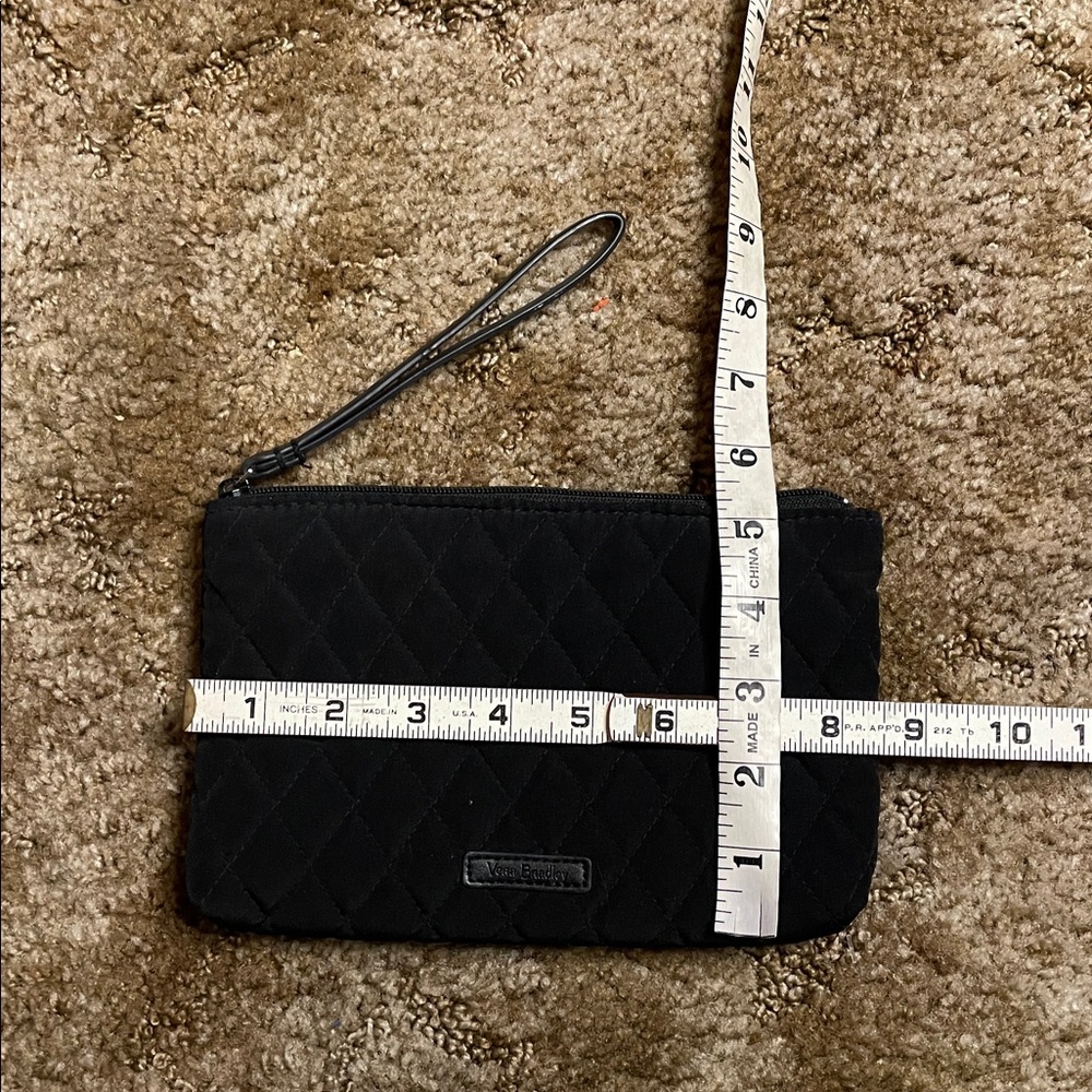 Vera Bradley Black Wristlet Zipper Pouch - Picture 5 of 5